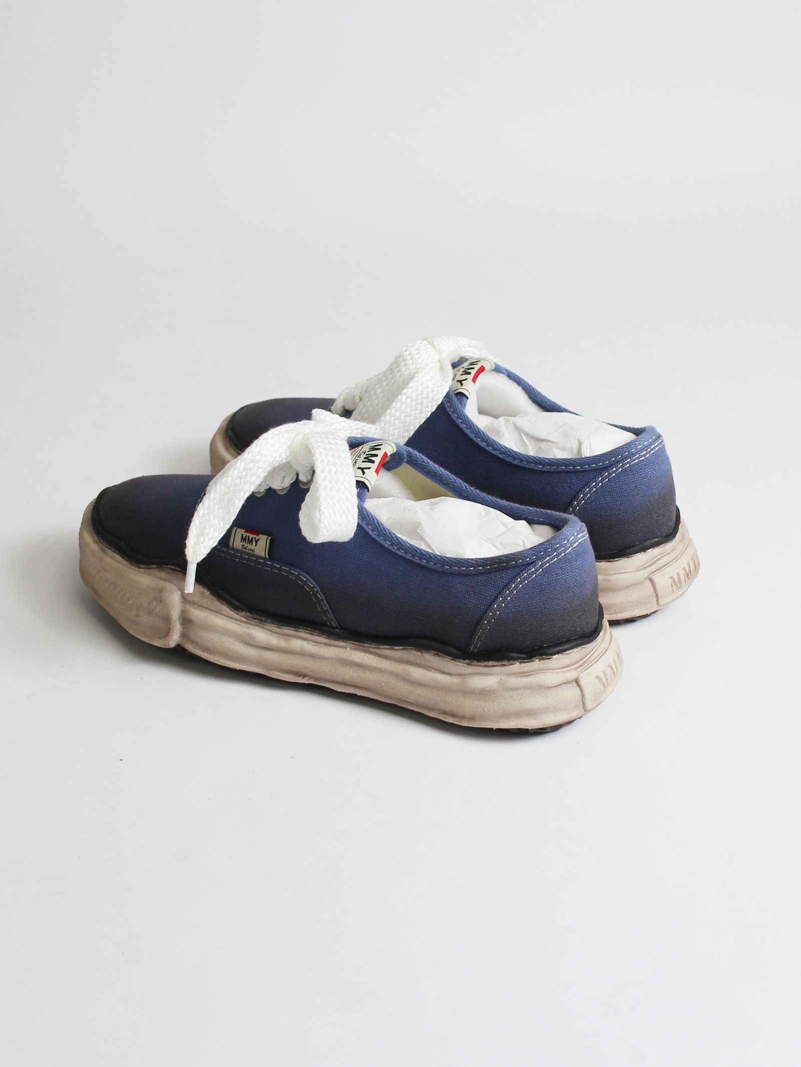 "BAKER" OG  Sole Canvas Low-top Sneaker   A07FW722 - NAVY