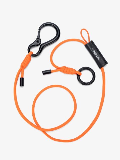 キーホルダ / ウォレットコード -  LetGo Cord Black  (ORANGE / BLACK )