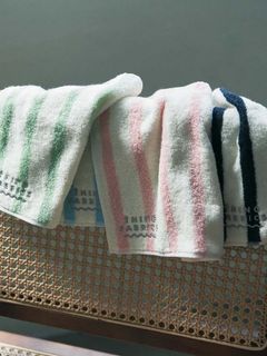 ストライプ ハンドタオル / ハンカチ - "TIP TOP 365 TOWEL" 25×25cm