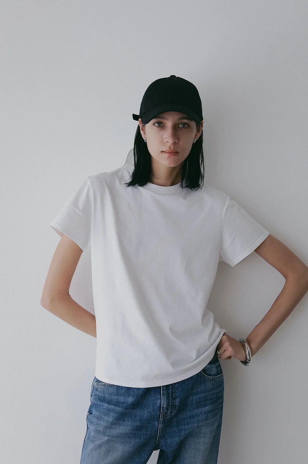 【2枚セット】ベーシックT / ロンT - 2TYPE LOGO PACK T-SHIRT WHITE