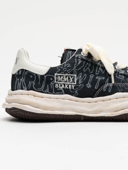 【BLAKEY / ブレイキー】オリジナルソールスニーカー  | OG Sole Graffiti Printed Canvas Low_top Sneaker (BLACK)