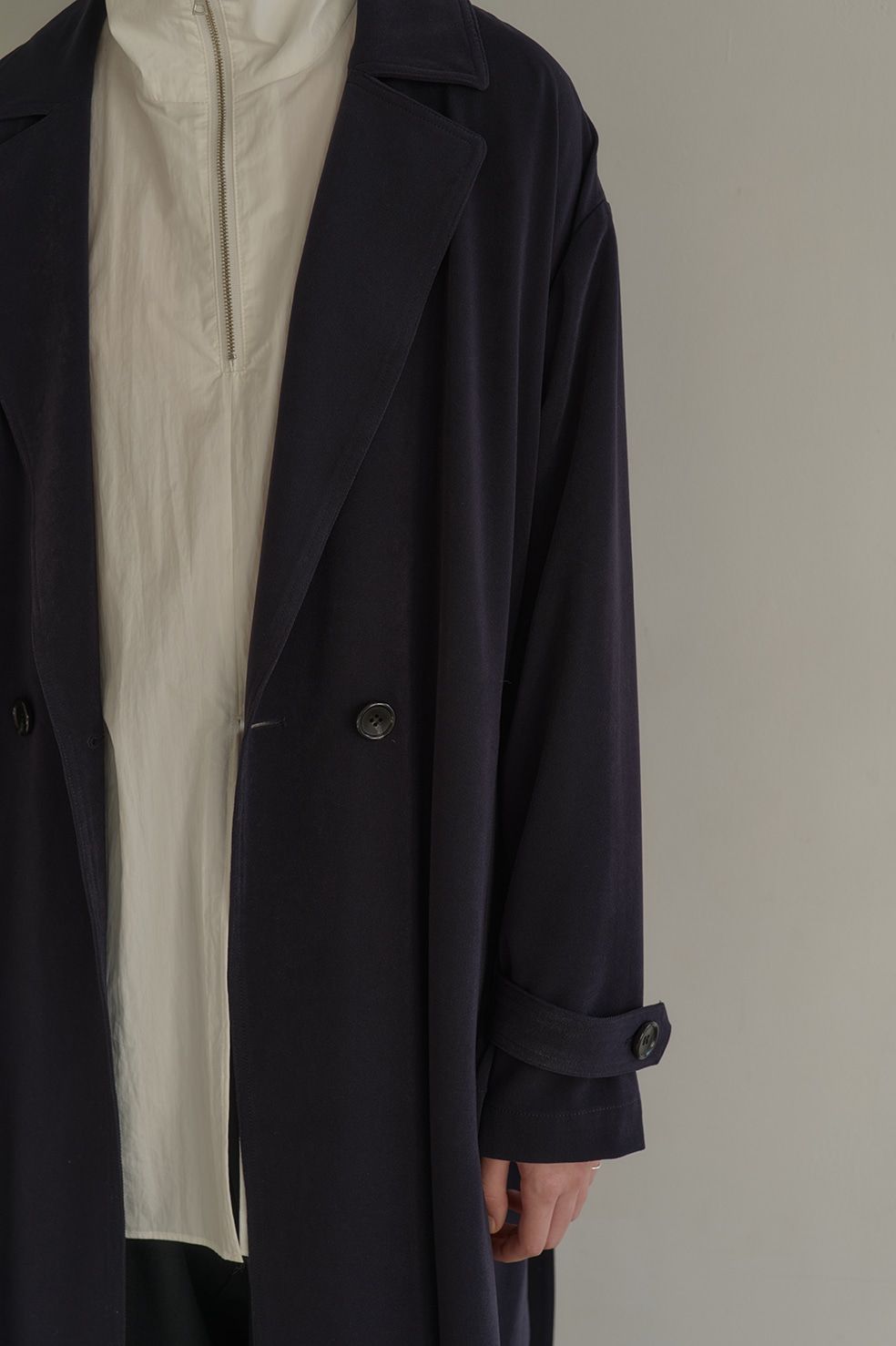OVER LONG COAT NAVY － オーバーロングコート