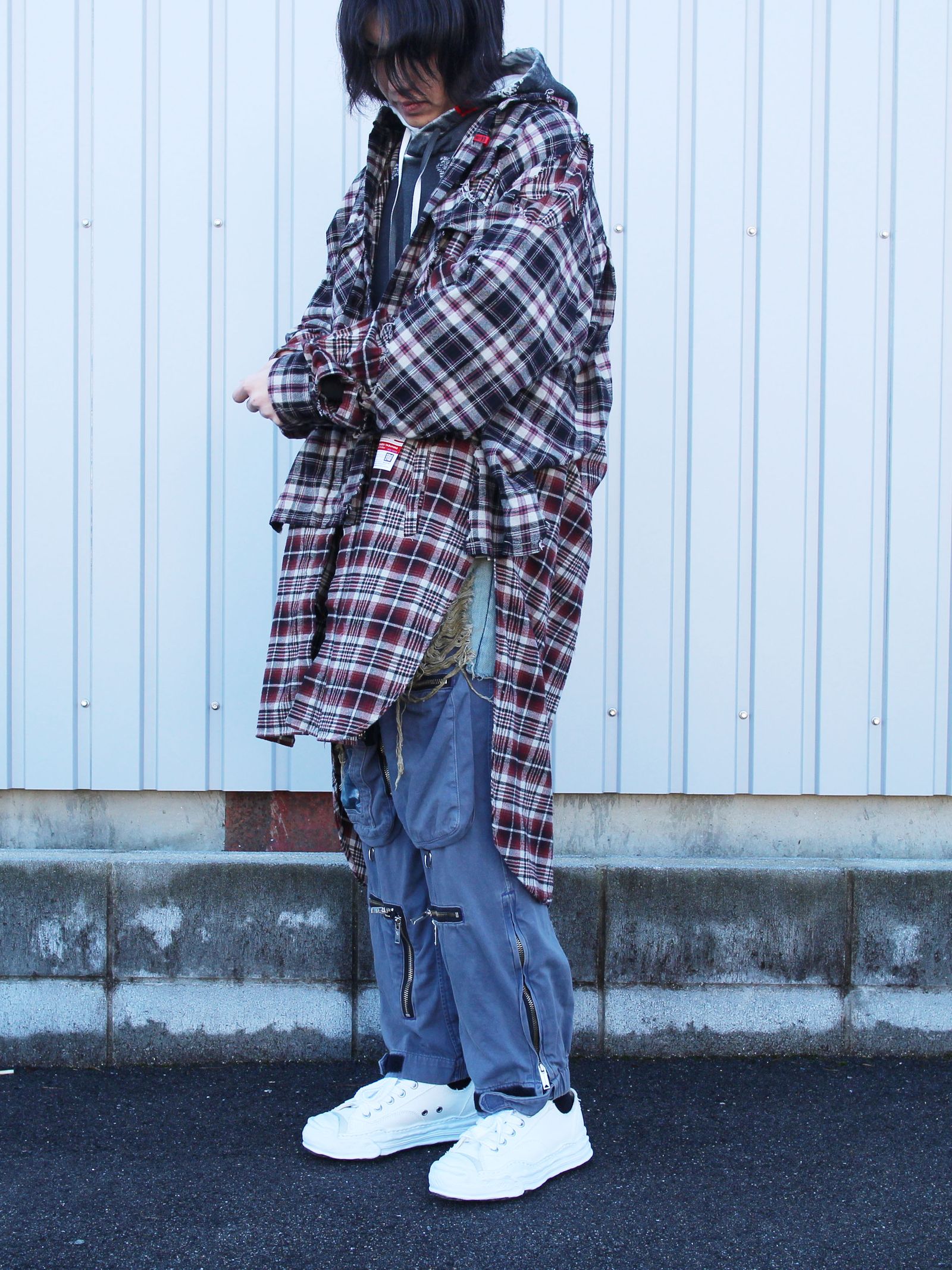 ハーフミリタリーデニムパンツ - Half Military Denim Pants NAVY