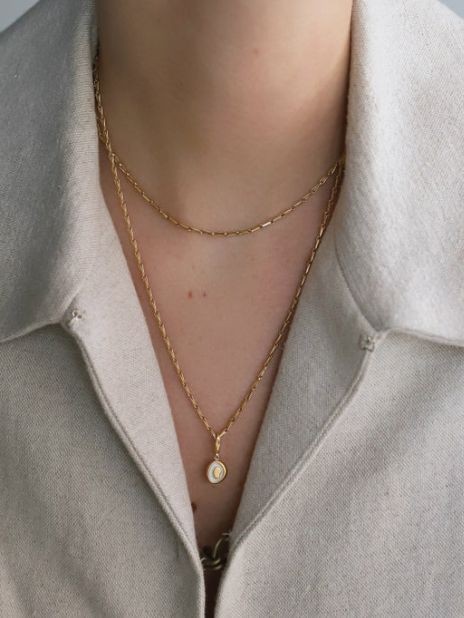 バリーコーンチェーンネックレス GD（ 50cm）