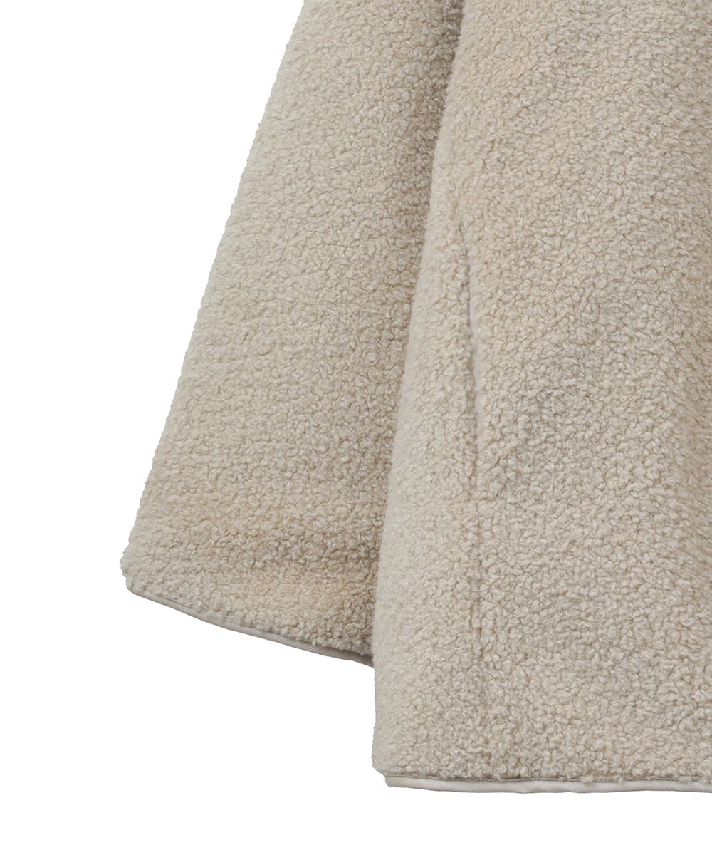 リバーシブルボアジャケット - 21-22AW REVERSIBLE MILITARY BOA JACKET IVORY