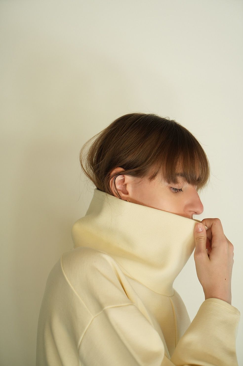CLANE - スタンドネック ワイド トップス - STAND NECK WIDE
