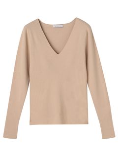カップインニットプルオーバー - BEIGE
