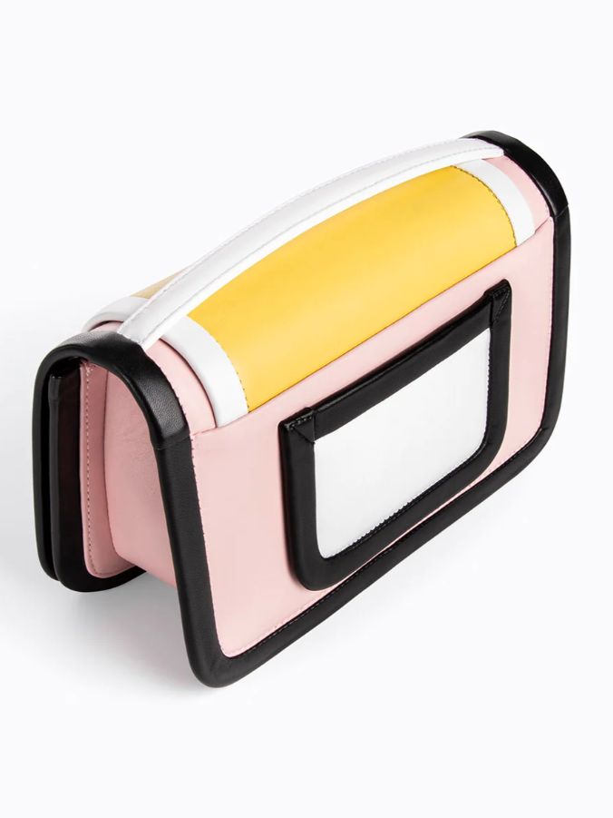 アルファ マキシ  ハンドバッグ - ALPHA  MAXI BAG - PINK-YELLOW-BLACK