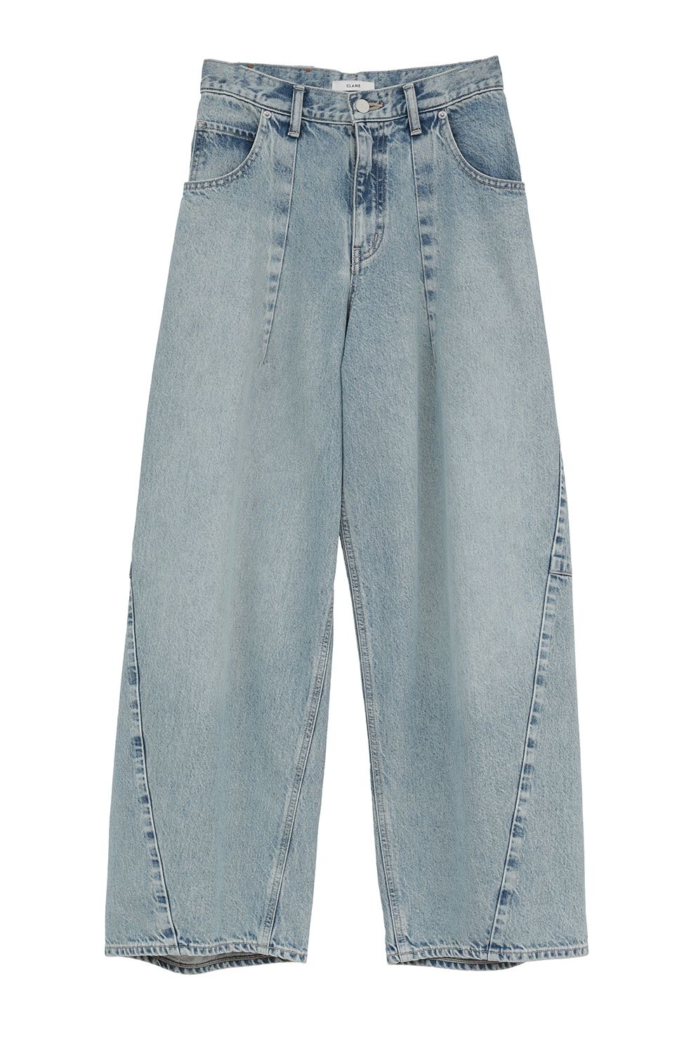 コクーン バルキー デニムパンツ -  COCOON BULKY DENIM PANTS (BLUE)