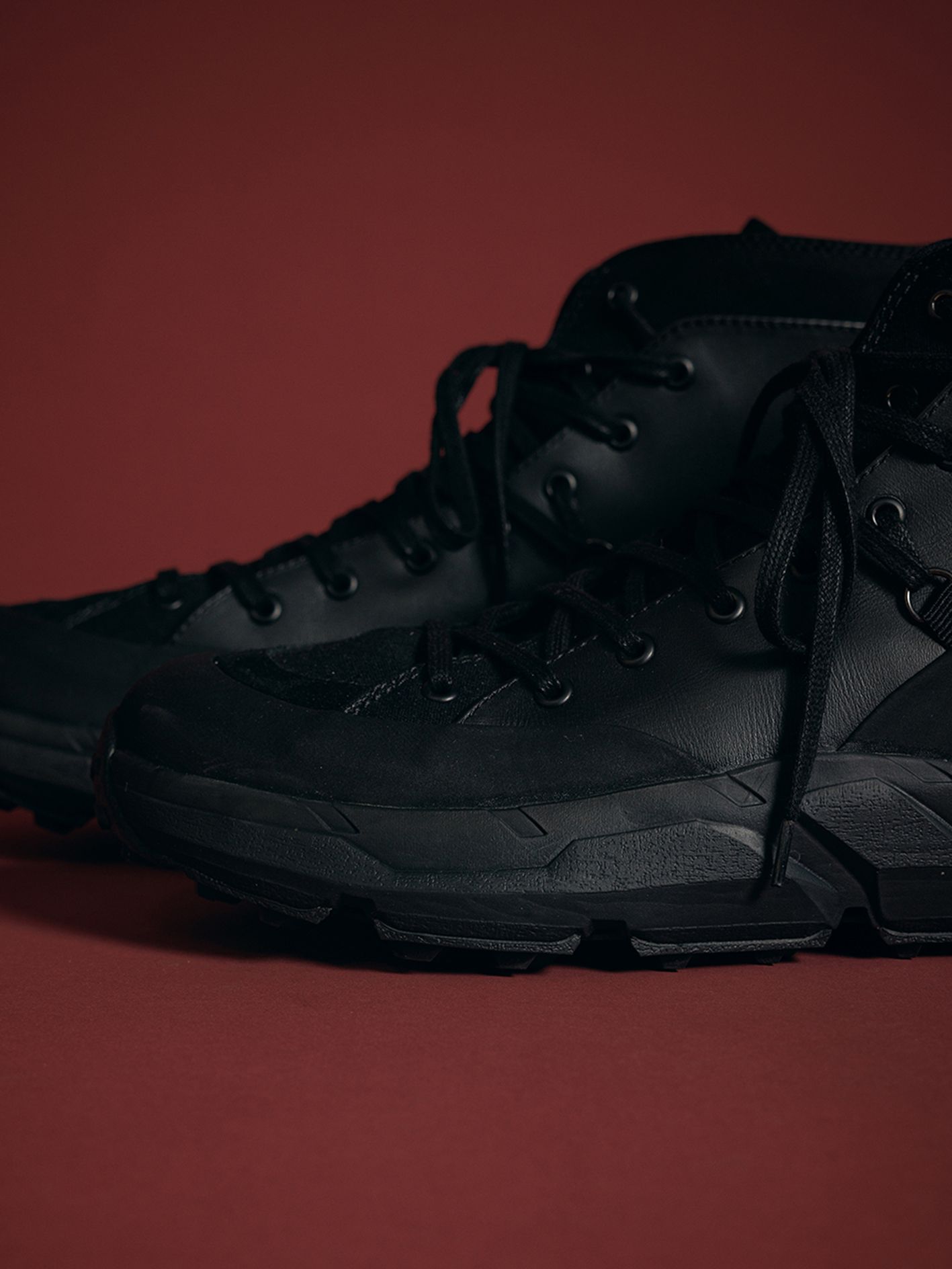 バック ジップ スニーカー - VI-3686-09 - A-BLACK