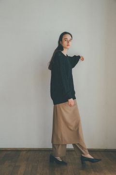 ベーシックタックパンツ - BASIC TUCK PANTS - BEIGE
