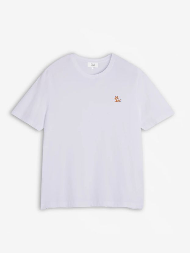 【メンズ】 チラックス フォックス パッチ レギュラー Tシャツ - WHITE