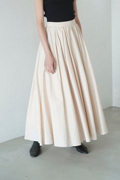 ボリューム マキシ スカート  -  VOLUME MAXI SKIRT - BEIGE