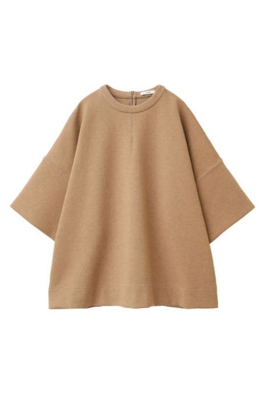 バークリーラインハーフスリーブトップス - BULKY LINE HALF SLEEVE TOPS