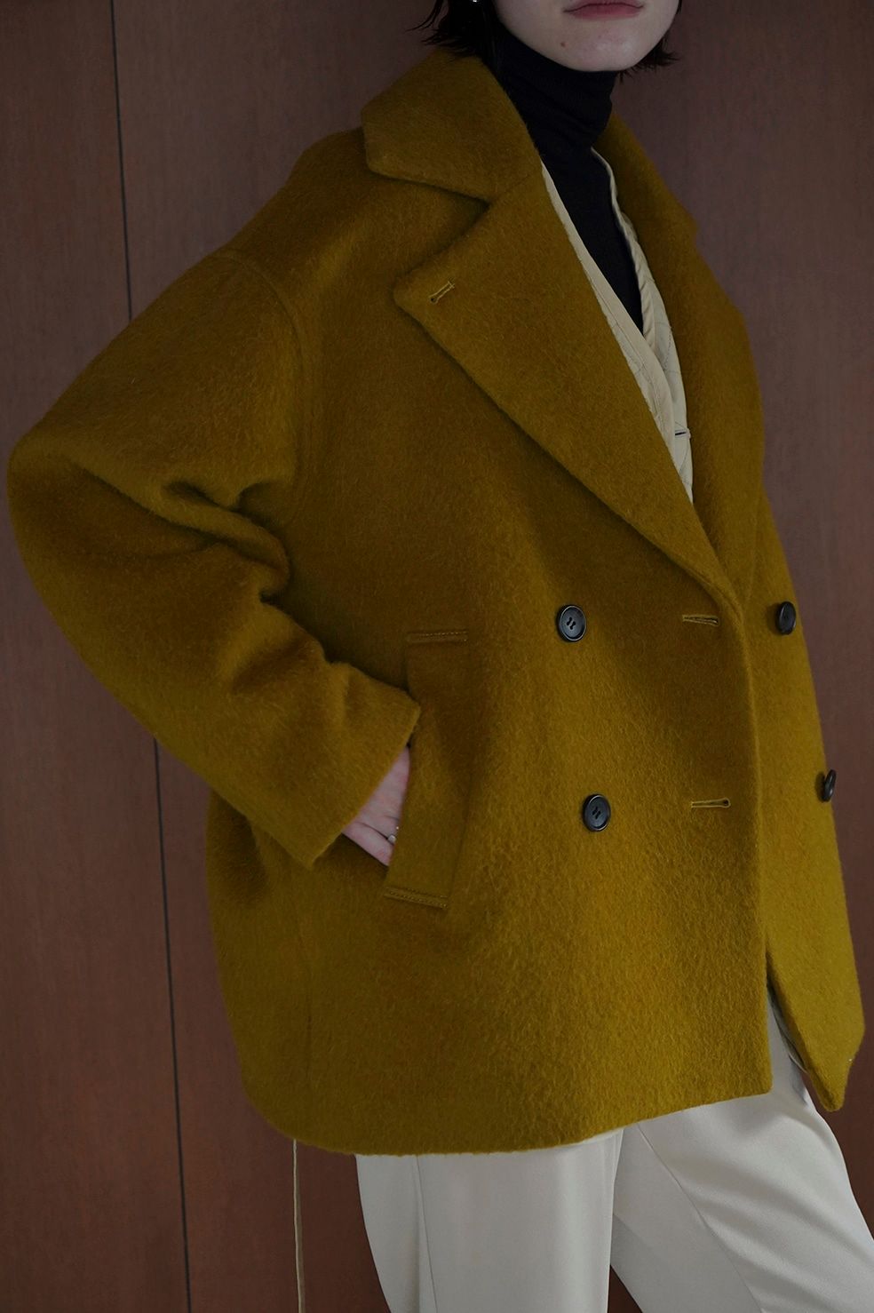 CLANE - オーバー ライン ダブル コート - OVER LINE DOUBLE COAT 