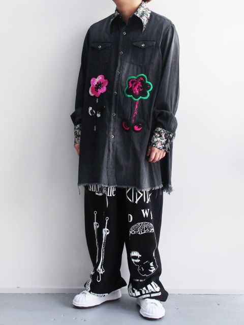 KIDILL × MINEDENIM オールブラック コーデ