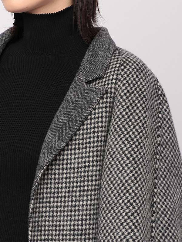 ツーピースボレロリバーコート - GREY