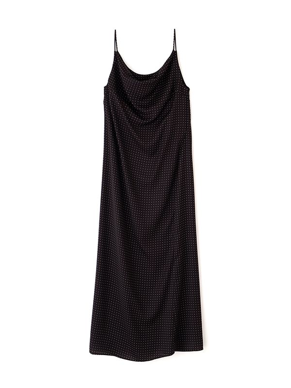 オリジナルドットキャミワンピース （BLACK)