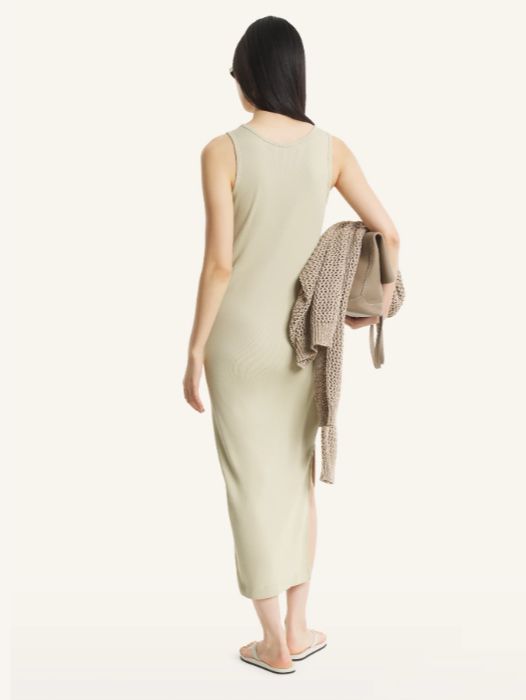 【レディース】 ナチュラル ベイビー フォックス リブ タンク ドレス (tea leaf)