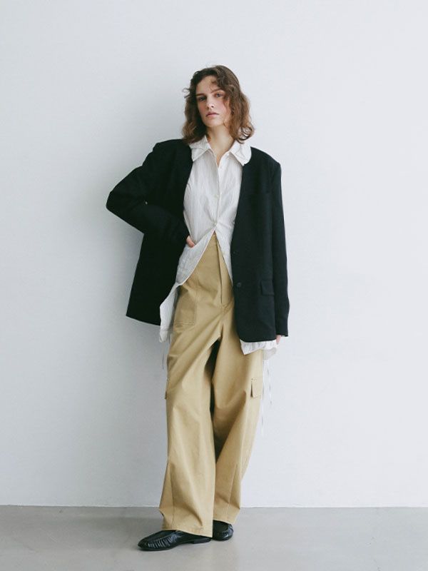 チノクロススティフカーゴパンツ (BEIGE)