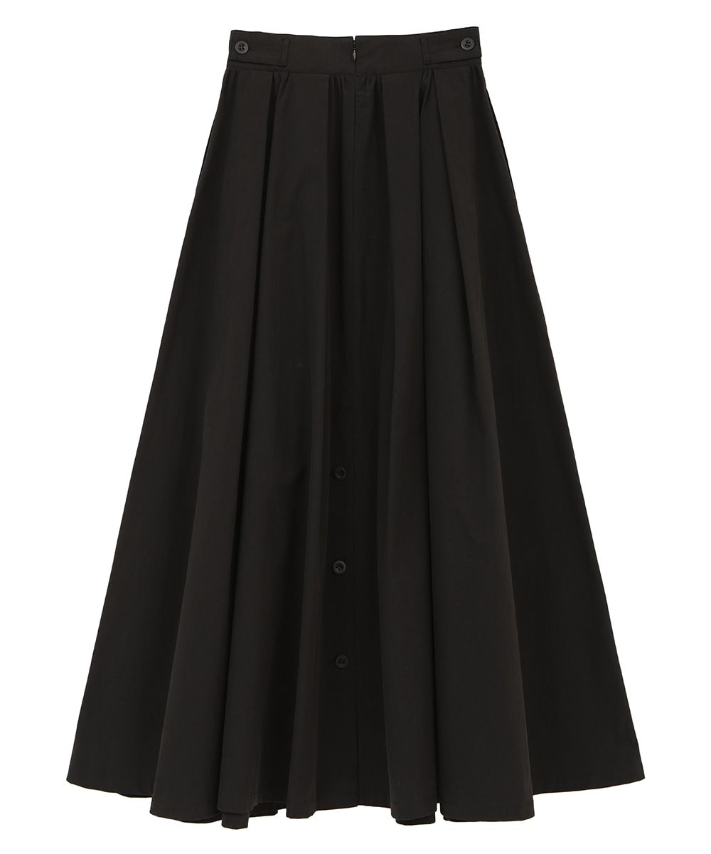 CLANE - 2WAY MILITARY VOLUME SKIRT - BLACK | ADDICT WEB SHOP