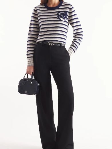 【レディース】 プルオーバニット - FOX HEAD INTARSIA STRIPED REGULAR JUMPER