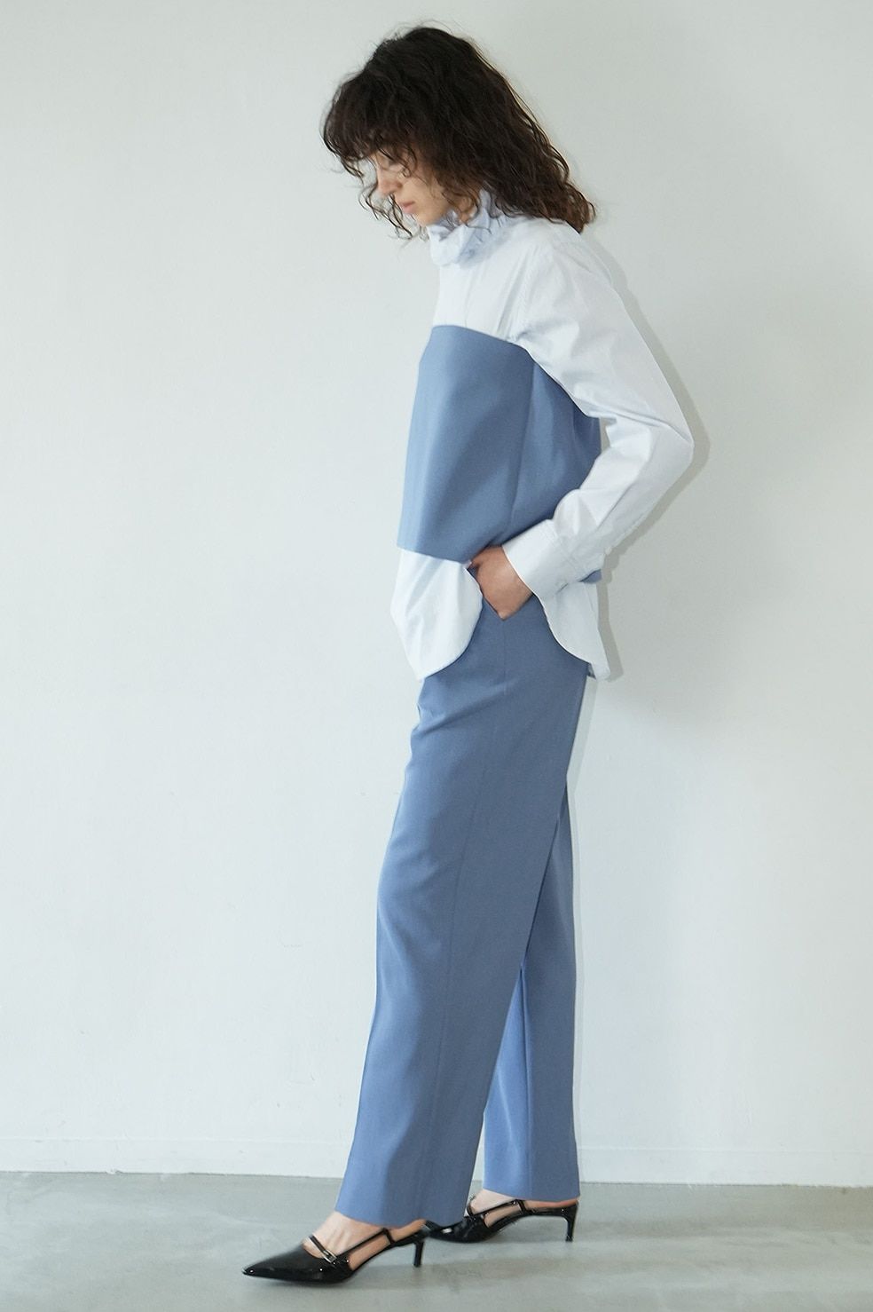 CLANE - ビスチェ付きパンツ - 2WAY BUSTIER PANTS - BLUE | ADDICT ...