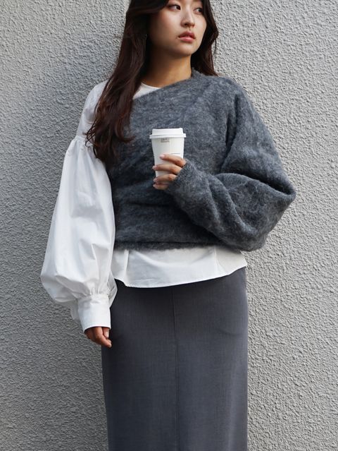 秋のムードを感じるエトレのレイヤードコーデ