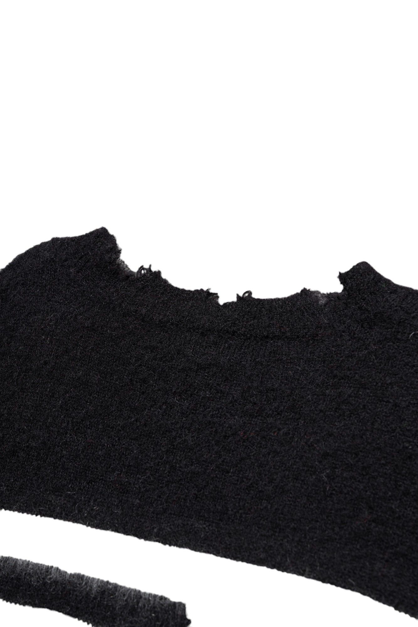 ランダム モヘア ボーダークラッシュニット - Random Marine Border Crashed Knit