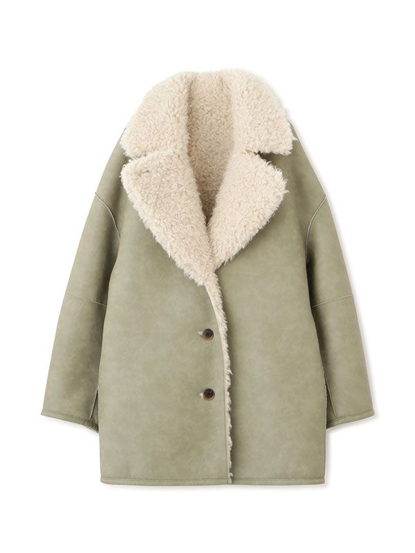 ETRE TOKYO - リバーシブルムートンミドルコート - BEIGE