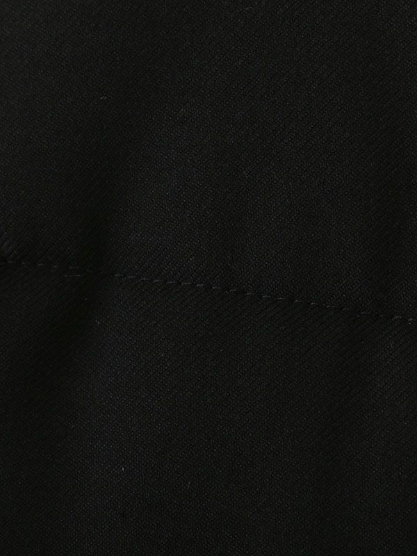 ストールカラーパディングコート - BLACK