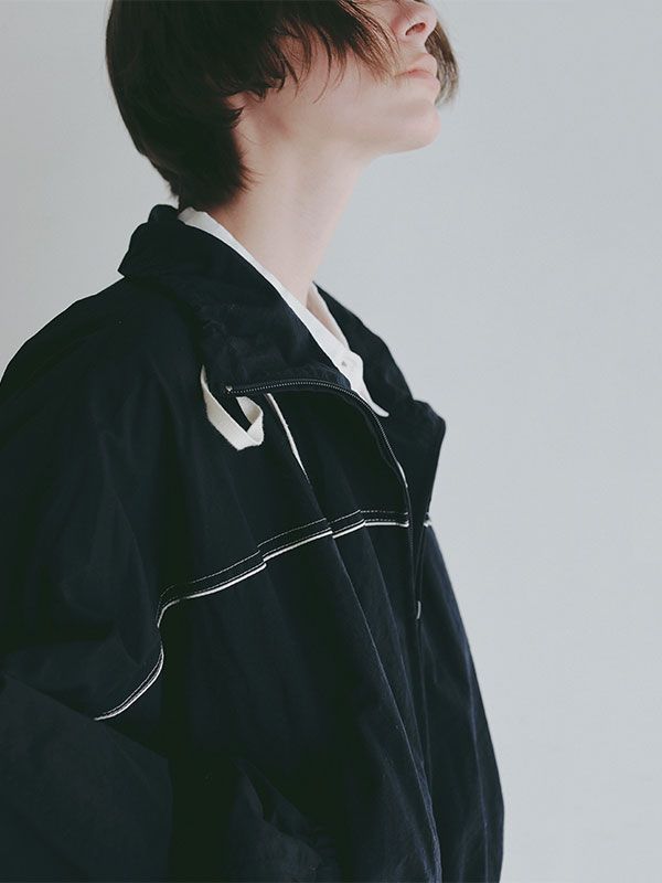 バルーンヘムコンビブルゾン (NAVY)