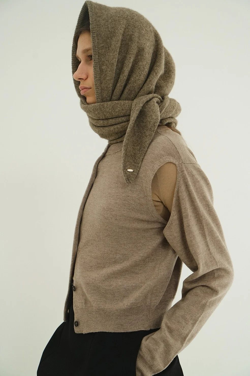 アレンジニットトップス - ARRANGE KNIT TOPS BEIGE