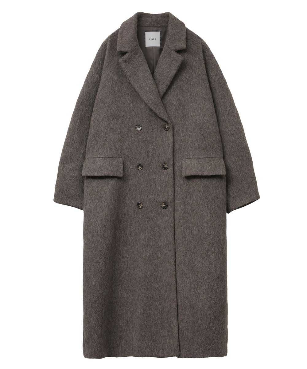 CLANE - ダブルウールロングコート - DOUBLE WOOL LONG COAT - BLACK ...