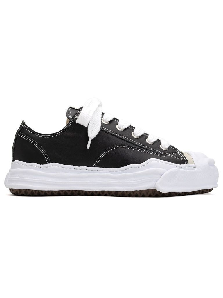 "ハンク" レザー ローカット オリジナルソール スニーカー - HANK LOW LEATHER SNEAKER / ブラック - A05FW704