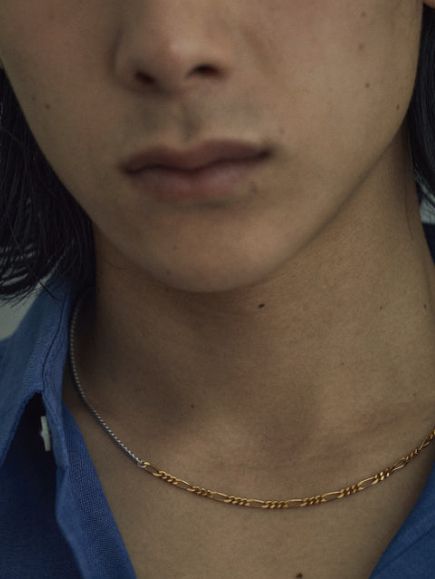 シェードコンビチェーンネックレス MIX （S-48cm）