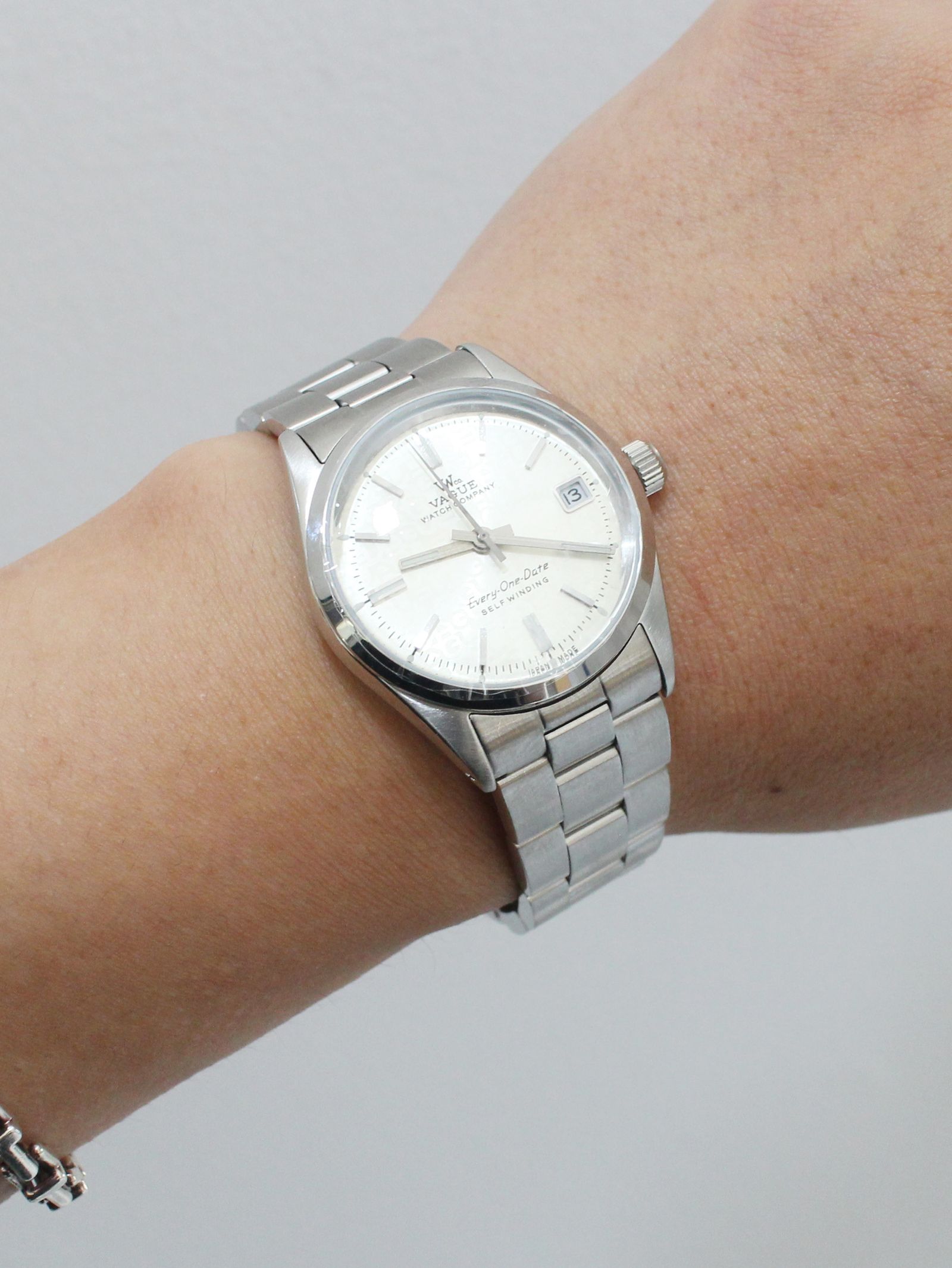 VAGUE WATCH CO. - Every-One - Date - Silver - 自動巻き 腕時計 