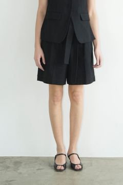 ステッチベルトハーフパンツ - STITCH BELT HALF PANTS - BLACK