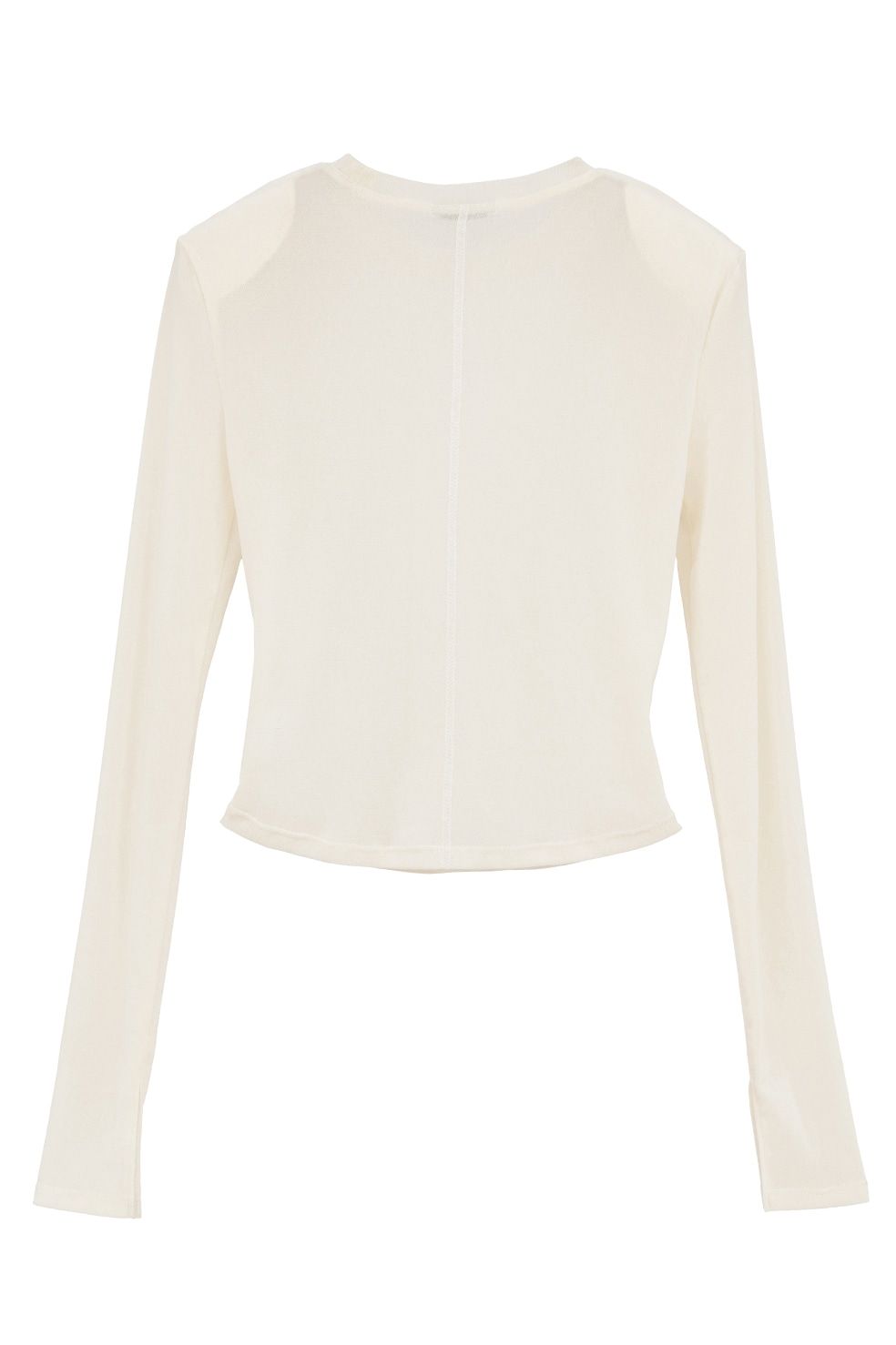 チュールフロッキーコンパクト トップス - FLOCKY FORM TIGHT TOPS (WHITE)