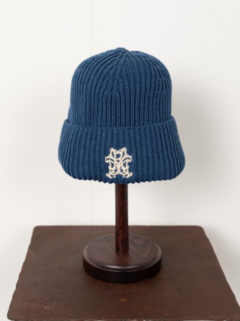 KMY BEANIE - カミヤロゴビーニー / ニットキャップ - BLUE