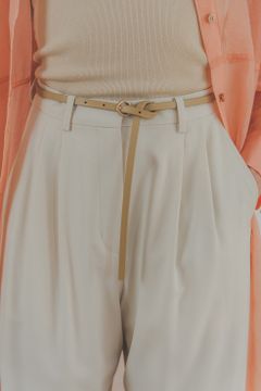 8mm ナローベルト  - THIN LINE BELT BEIGE