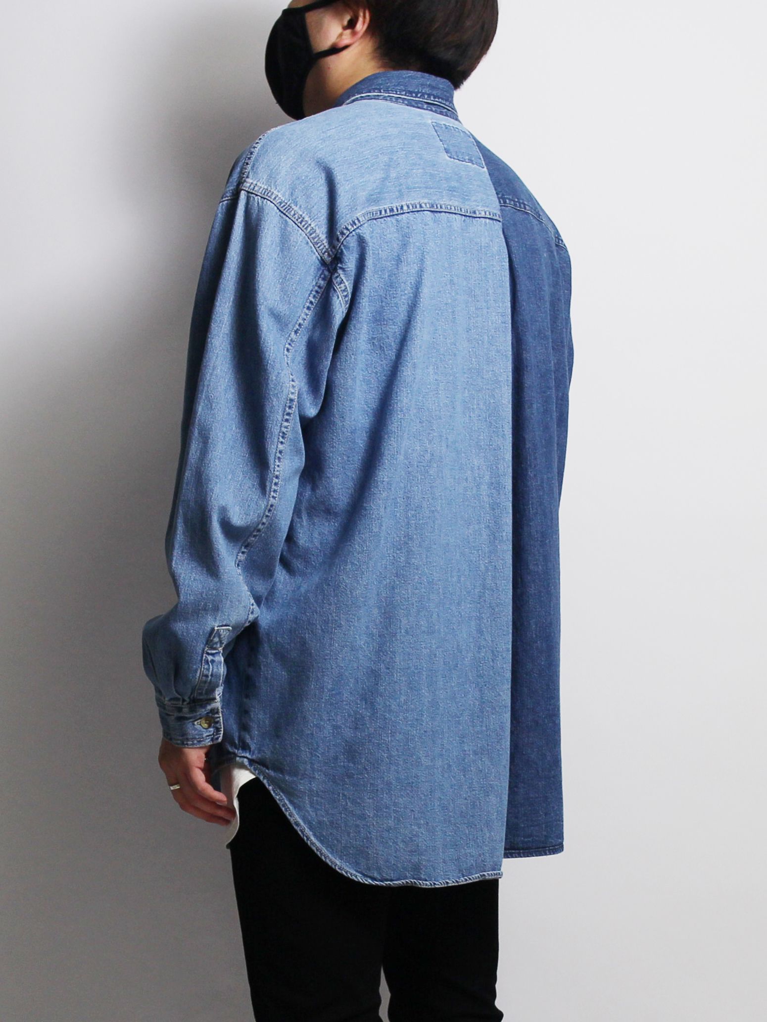 再構築ワークシャツ - REWORK ASYMMETRY SHIRTS | ADDICT