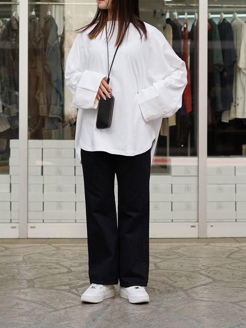 着回し力抜群のカフスTEEスタイル