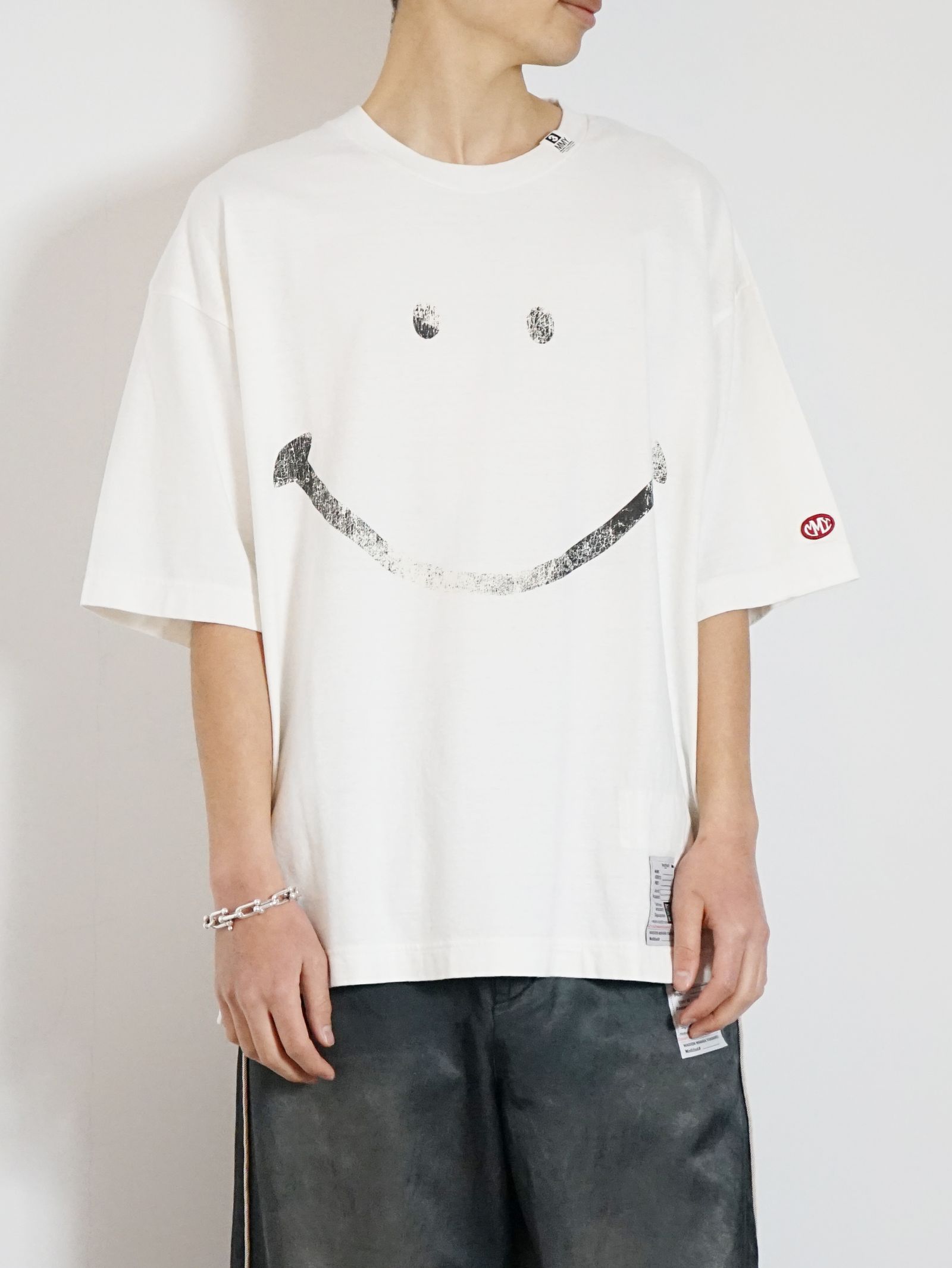 ★MIHARAYASUHIRO★スマイリー フェイス プリント Tシャツ Maison MIHARA YASUHIRO - スマイリーフェイス プリントティー