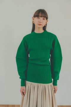 3WAY ARRANGE SEPARATE KNIT TOPS - GREEN