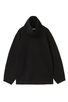スタンドネック ワイド トップス - STAND NECK WIDE TOPS - BLACK