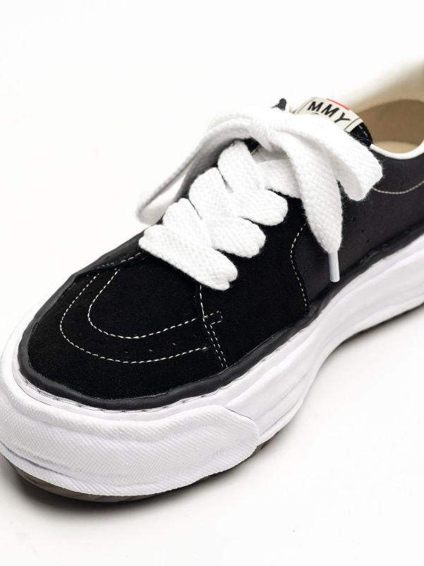 "ERIC" OG Sole Mix Material Low-top Sneaker - オリジナルソールスニーカー (BLACK)