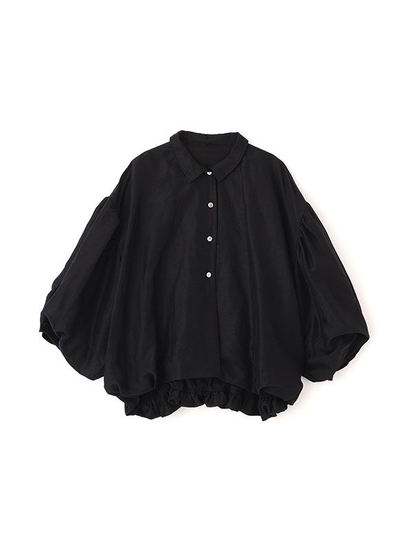 ボリュームスリーブバルーンシャツ (BLACK)