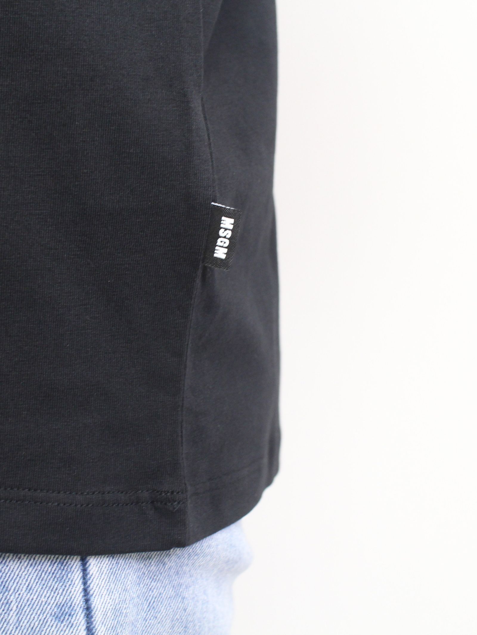 ロゴプリントカットソー - PAINT BRUSHED LOGO T-SHIRTS - BLACK