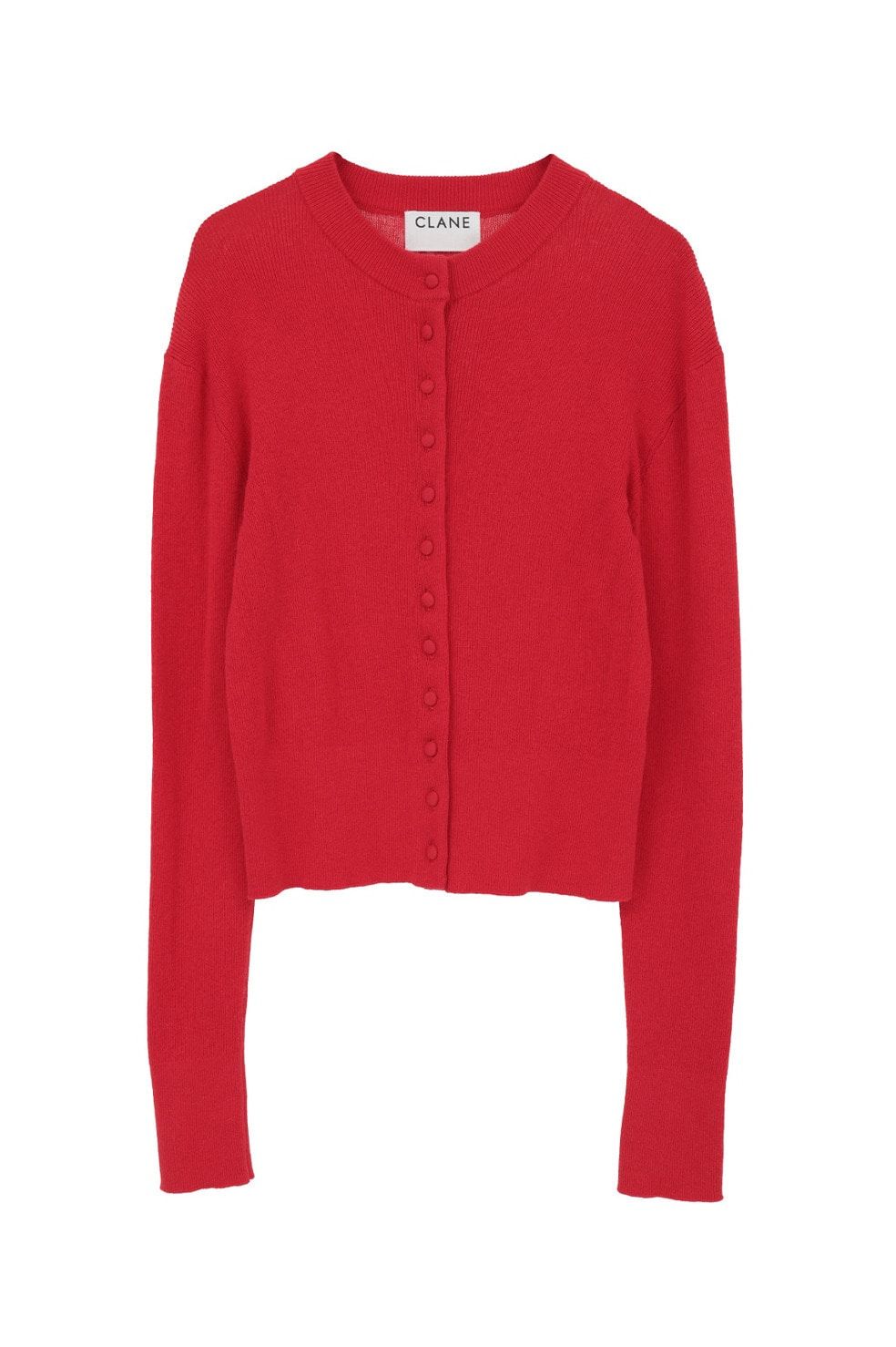 ニットカーディガン×タンクトップ セット -  BUTTON CARDIGAN TANK SET (RED)